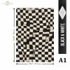 seria Black & White - Czarny & Biały, geometyczne czarno-białe wzory, cyfry, litery*  Mulberry Decoupage Paper FPA1018 Black & White Series - Black & White, geometric black and white patterns, numbers, letters* Papel para decoupage Mulberr